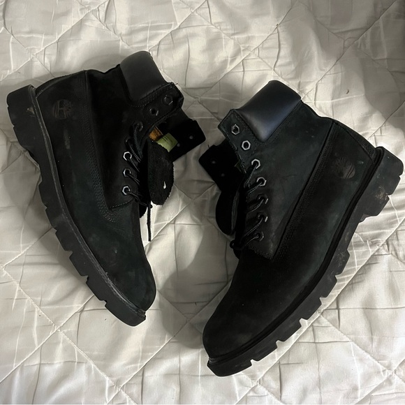 Black Timberland Work Boots